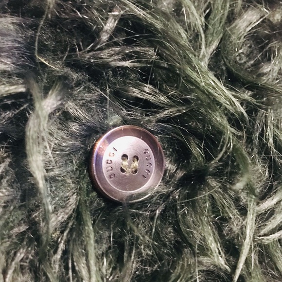 Authentic GUCCI Tom Ford 2014 Curly Shearling Fur Green Jacket Coat Med FRE GIFT - Picture 14 of 16